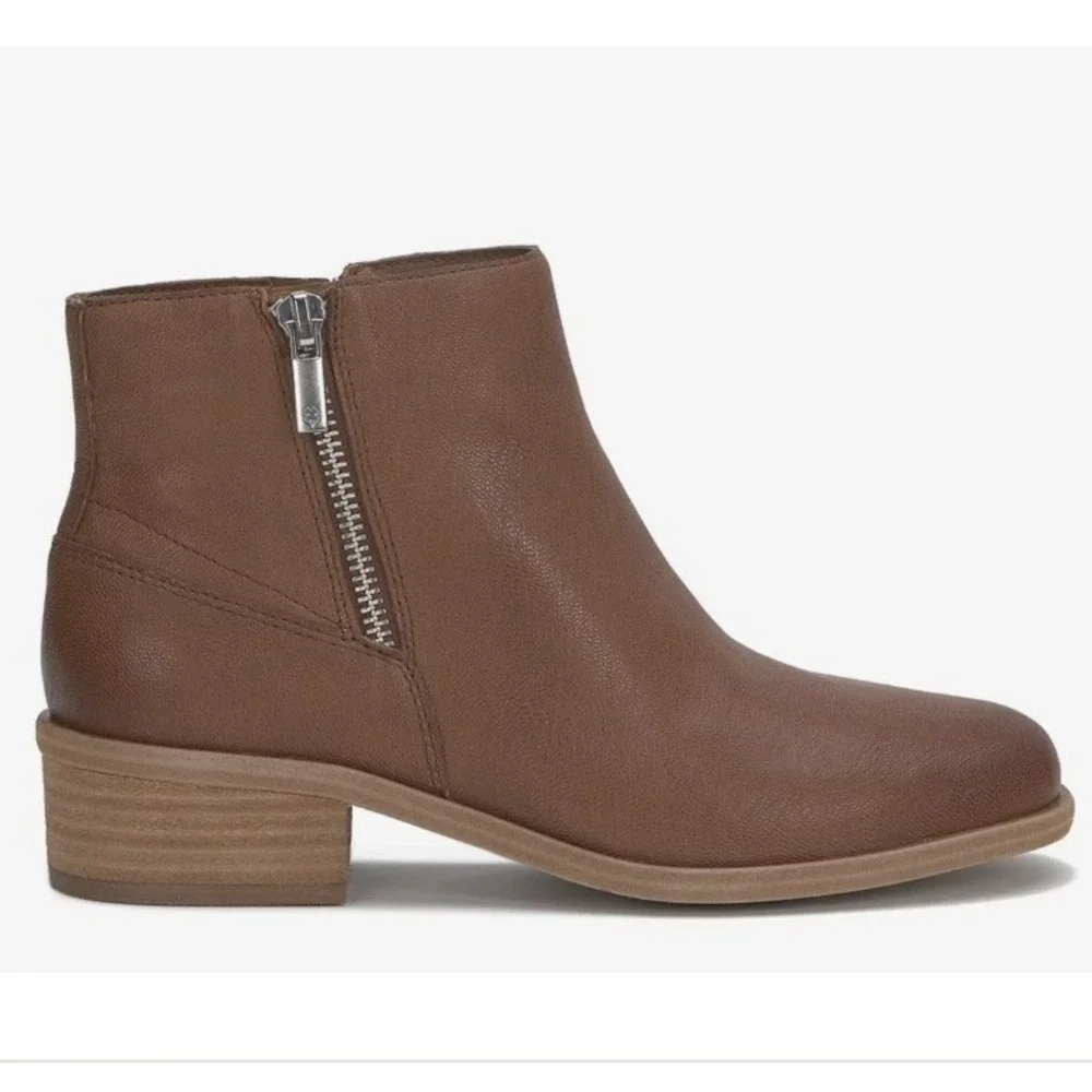 Lucky Brand Size 9‎ Brown Leather Ankle Booties Boots Baelee NEW Women's $139